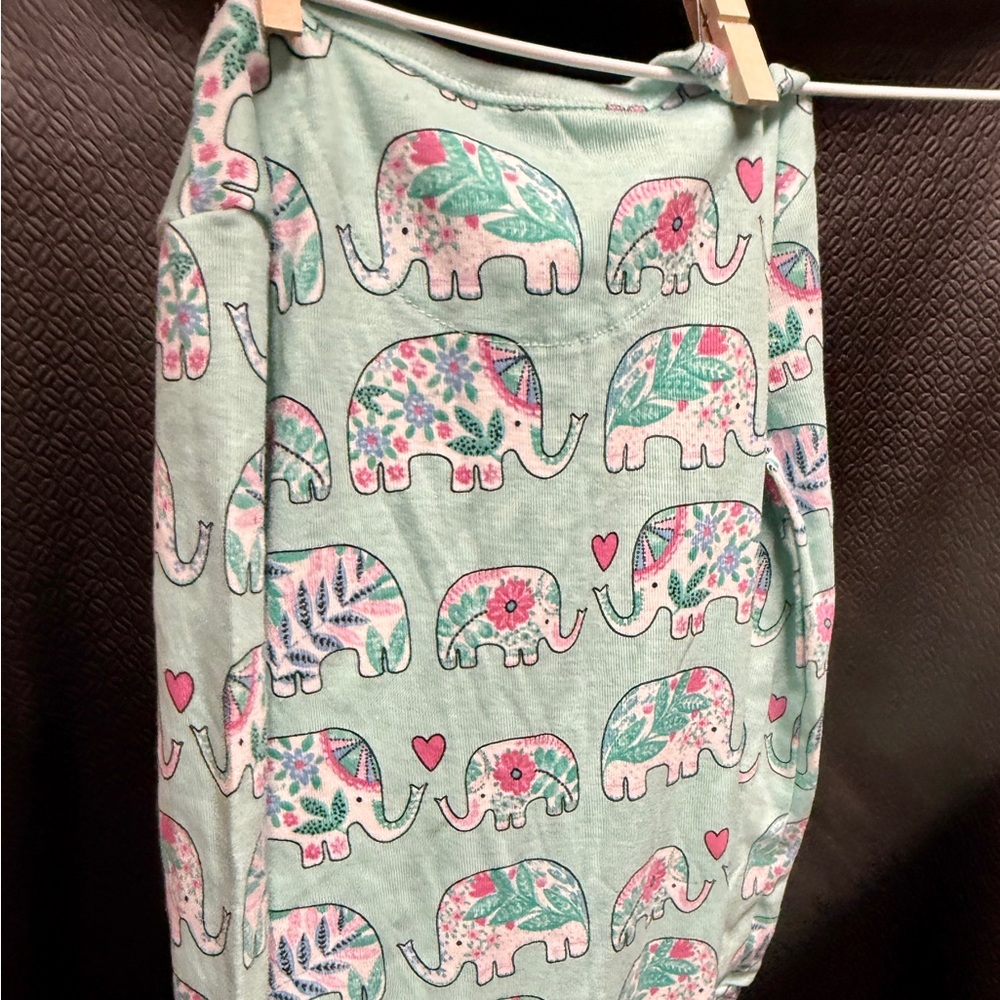 Adorable Elephant Print Kids Footies - Picture 3 of 3